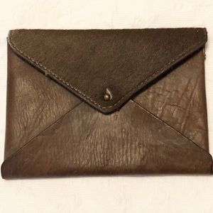 full grain leather hair wallet